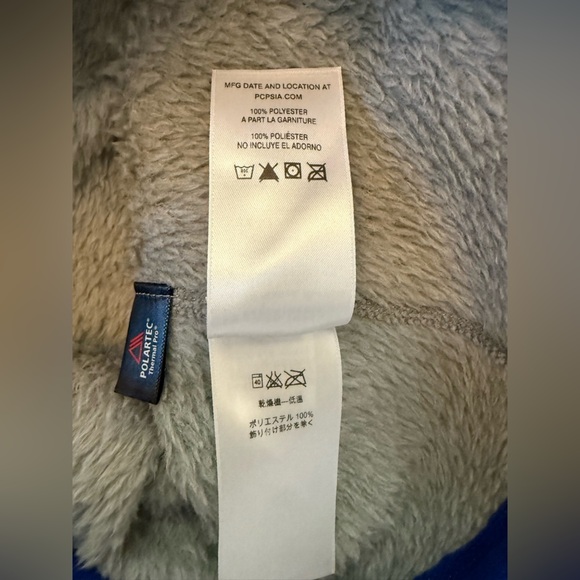 Patagonia Polartec Thermal Pro Womens Jacket Gray Blue Sweater Pullover XXS - Picture 4 of 9